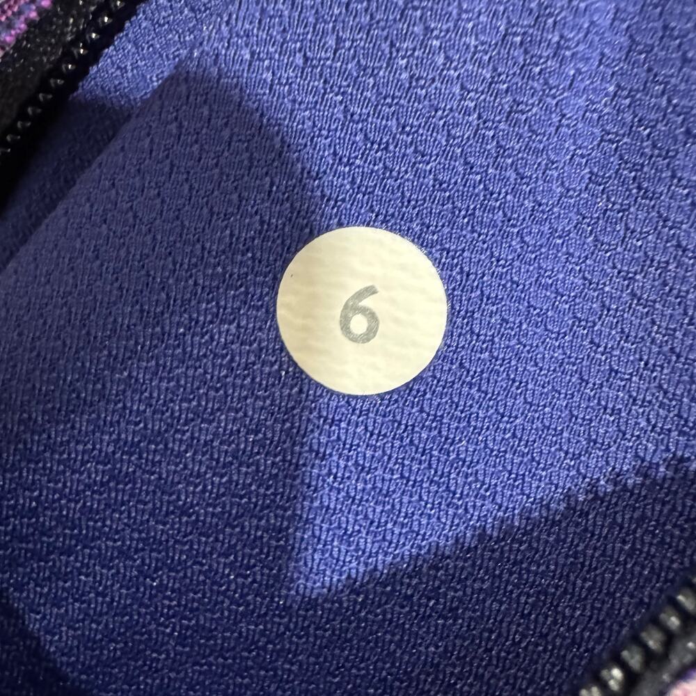 Lululemon Run Tights Space Dye Zip Pocket Purple Women's 6 - Picture 4 of 7